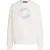 Karl Lagerfeld Big Luna Print Sweatshirt Snow White