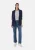 comma casual identity Shirt  nachtblauw / lichtblauw / wit