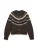 VERO MODA Gebreid vest ‘VMTammy’  beige / chocoladebruin / wit