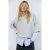 Lollys Laundry sweater met backprint – lichtgrijs