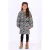 B.Nosy midi blousejurk met ceintuur en zebraprint – zwart/wit