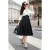 Topvintage exclusive ~ Dianne Two Toned swing jurk in zwart en wit