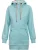 salzhaut Sweatvest ‘Kraug’  aqua / oranje