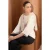TRENDYOLMİLLA Dames Ecru Effen Driekwart mouw Regular fit Blouses