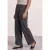 Broek met High Waist en wijde pijpen met ruitjespatroon