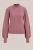 WE Fashion – Dames gebreide trui met structuur – Regular fit – Roze – Biologisch katoen –