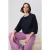 TRENDYOLMİLLA Dames Donkerblauw Effen Driekwart mouw Regular fit Blouses