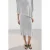 Mango midi rok lichtgrijs