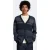 Lyle & Scott Textured Stripe Cardigan Z271 Dark Navy