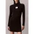 Calvin Klein Ls T Neck Mini Dress Black