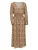 MADELEINE Jurk  beige / kastanjebruin / curry / zwart