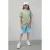 Like Flo Young T-shirt met backprint olijfgroen