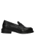 Manfield – Dames – Zwarte leren loafers –
