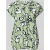 Tom Tailor Loose fit blouse met korte mouwen van pure viscose met all-over motief