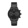 Emporio Armani Mario – heren horloge – Zwart met  band