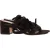 Gianvito Rossi Gestrikte Blockhak Sandalen in Bruin Suède