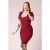 Topvintage exclusive ~ Elise Elegance pencil jurk in rood