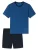 SCHIESSER Pyjama kort ‘ Comfort Essentials ‘  blauw / navy