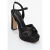 Yulia Cross-Strap Platform Hak Sandaal