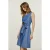 Mouwloze jurk met riem en knoopdetail