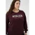 Kaffe Curve Plus Size sweater met tekst – donkerrood