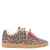 DWRS CARPI leopard teddy gevoerde suède sneakers met panterprint beige/zwart
