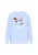 MYMO Sweatshirt ‘Pop’  lichtblauw / bruin / zwart / wit