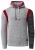 Contrasterende dikke hoodie
