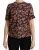 Dolce & Gabbana Dames Zwarte Bloemen Rozen Korte Mouw Blouse