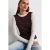 Aangesloten Katoenen Crew Neck Lange Mouw Blouse