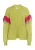 IZIA Gebreid vest ‘Hoona’  lichtgrijs / limoen / fuchsia
