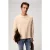 Geribde sweater met ronde hals
