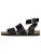 Bayton Sandalen met riem ‘Soria’  zwart