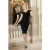 Topvintage exclusive ~ The Aurelia pencil jurk in zwart