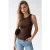 Mouwloze Strakke Crew Neck Blouse