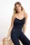 TRENDYOLMİLLA Dames Donkerblauw Effen Mouwloos Getailleerd Blouses