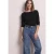 Shirt met lange mouwen en een boothals