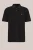 Fundamentals – Heren regular fit polo met structuur – Regular fit – Zwart – Katoen –