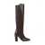 BRONX New-Americana leren laarzen met blokhak – donkerbruin