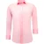 Luxe Blanco Satijn Hemd voor Mannen – Slim Fit – 3071 – Roze