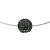 Omega Ketting Semi Rigid Crystal Precioca Black Silver 925