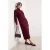 Trendyol Modest Dames Bordeaux Effen Maxi Lang Casual Recht Modest Jurken
