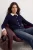 TRENDYOLMİLLA Dames Donkerblauw Effen Driekwart mouw Regular fit Vesten