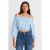 Schoudervrije Crop Blouse