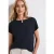 Street One Dames Shirt met uitsnijding in Blauw