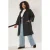 Trendyol Curve Dames Zwart Effen Oversized Grote maten Trenchcoats