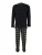 CECEBA Pyjama lang  donkerblauw / olijfgroen / wit