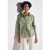 Street One Dames Overhemdblouse met oogjesborduursel in Groen
