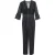 Self-Portrait Guipure Kanten Eliza Jumpsuit in Zwart Polyester