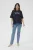 T-shirt Oversize fit Midnight M. W Chalk embroidery marine